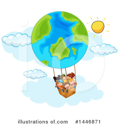Hot Air Balloon Clipart #1446871 by Graphics RF