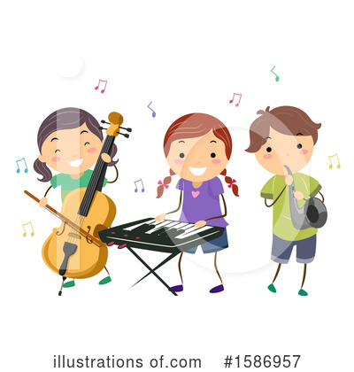 Music Band Clipart #1586957 by BNP Design Studio
