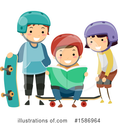 Skateboarding Clipart #1586964 by BNP Design Studio