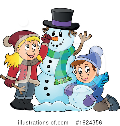 Snowman Clipart #1624356 by visekart