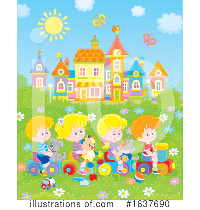Royalty-Free (RF) Children Clipart Illustration by Alex Bannykh - Stock Sample #1637690