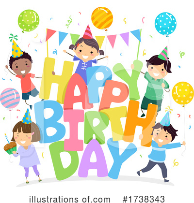 Happy Birthday Clipart #1738343 by BNP Design Studio