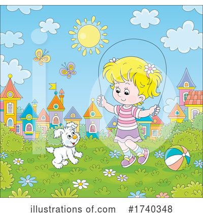 Royalty-Free (RF) Children Clipart Illustration by Alex Bannykh - Stock Sample #1740348