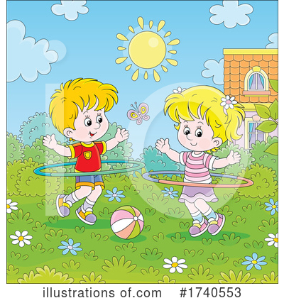 Royalty-Free (RF) Children Clipart Illustration by Alex Bannykh - Stock Sample #1740553