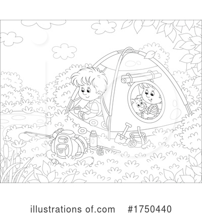 Camping Clipart #1750440 by Alex Bannykh