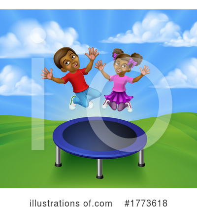 Trampoline Clipart #1773618 by AtStockIllustration