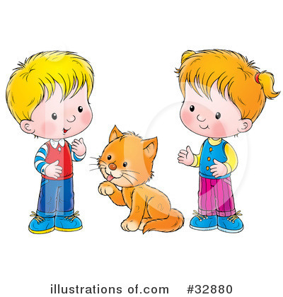 Royalty-Free (RF) Children Clipart Illustration by Alex Bannykh - Stock Sample #32880