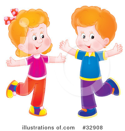 Royalty-Free (RF) Children Clipart Illustration by Alex Bannykh - Stock Sample #32908