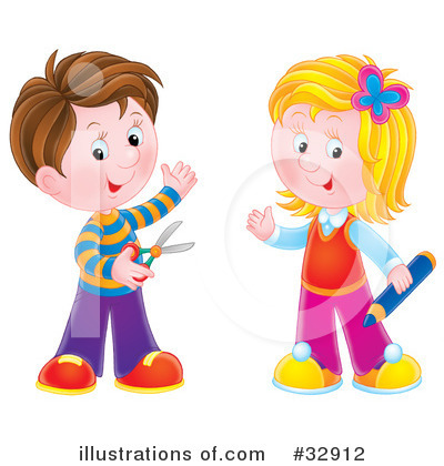Royalty-Free (RF) Children Clipart Illustration by Alex Bannykh - Stock Sample #32912