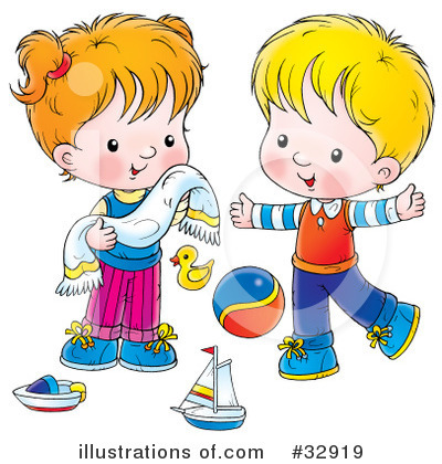 Royalty-Free (RF) Children Clipart Illustration by Alex Bannykh - Stock Sample #32919