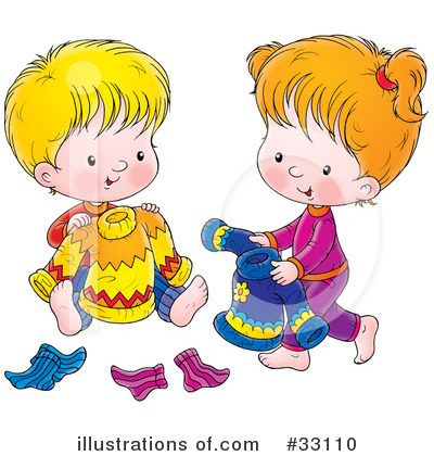 Royalty-Free (RF) Children Clipart Illustration by Alex Bannykh - Stock Sample #33110