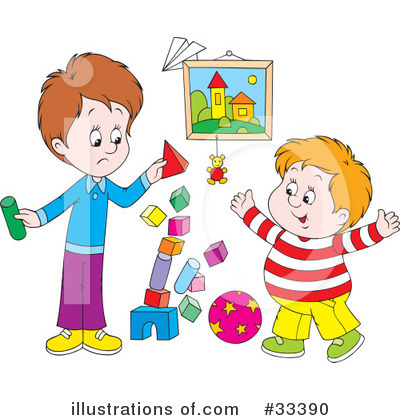 Royalty-Free (RF) Children Clipart Illustration by Alex Bannykh - Stock Sample #33390