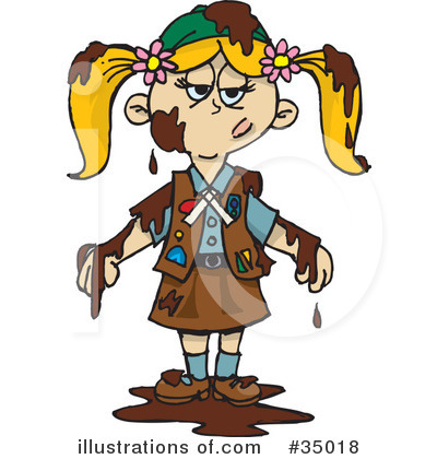 Girl Scouts Clipart #35018 by Dennis Holmes Designs