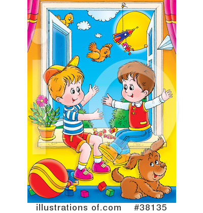 Royalty-Free (RF) Children Clipart Illustration by Alex Bannykh - Stock Sample #38135