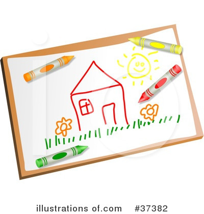 Royalty-Free (RF) Childs Drawing Clipart Illustration by Prawny - Stock Sample #37382