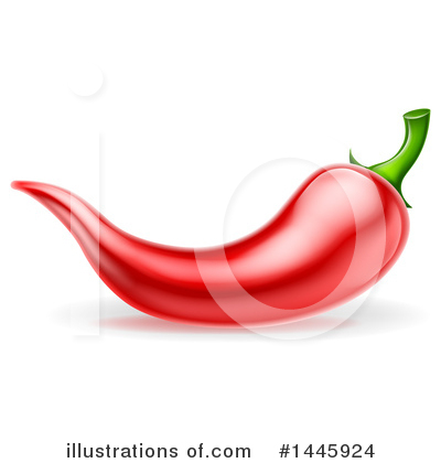 Red Chili Pepper Clipart #1445924 by AtStockIllustration