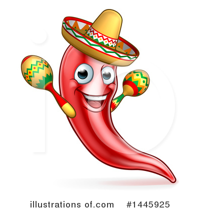 Chile Pepper Clipart #1445925 by AtStockIllustration