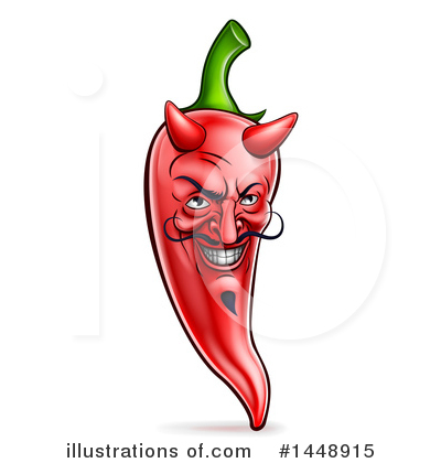 Royalty-Free (RF) Chile Pepper Clipart Illustration by AtStockIllustration - Stock Sample #1448915