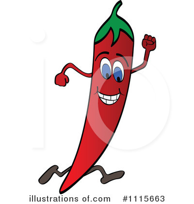 Royalty-Free (RF) Chili Pepper Clipart Illustration by Andrei Marincas - Stock Sample #1115663