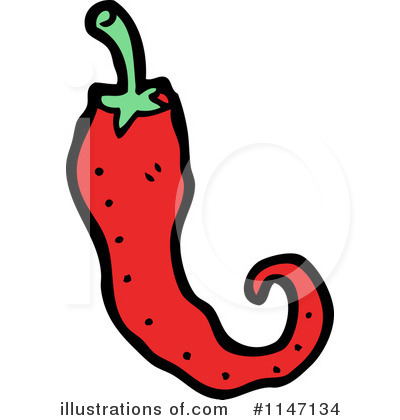 Royalty-Free (RF) Chili Pepper Clipart Illustration by lineartestpilot - Stock Sample #1147134