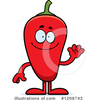 Royalty-Free (RF) Chili Pepper Clipart Illustration by Cory Thoman - Stock Sample #1208743