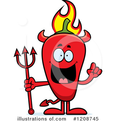 Royalty-Free (RF) Chili Pepper Clipart Illustration by Cory Thoman - Stock Sample #1208745
