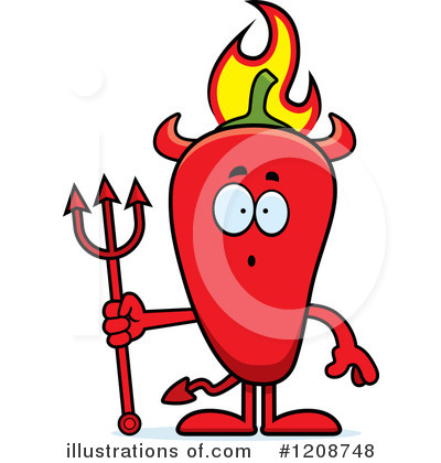 Chili Pepper Clipart #1208748 by Cory Thoman
