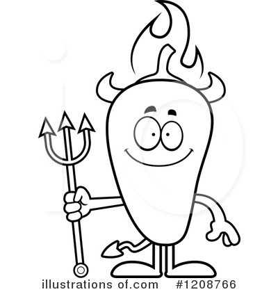 Royalty-Free (RF) Chili Pepper Clipart Illustration by Cory Thoman - Stock Sample #1208766