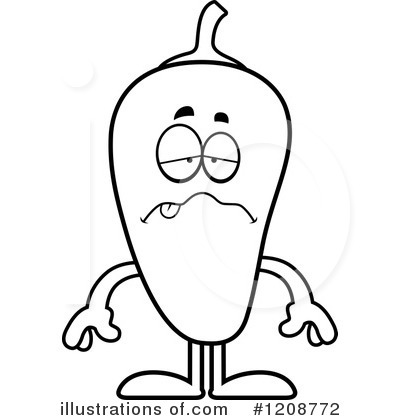 Royalty-Free (RF) Chili Pepper Clipart Illustration by Cory Thoman - Stock Sample #1208772