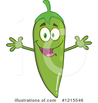 Royalty-Free (RF) Chili Pepper Clipart Illustration by Hit Toon - Stock Sample #1215546