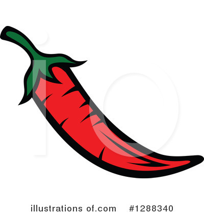 Royalty-Free (RF) Chili Pepper Clipart Illustration by Vector Tradition SM - Stock Sample #1288340