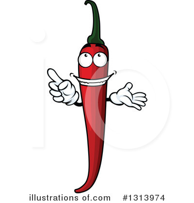 Royalty-Free (RF) Chili Pepper Clipart Illustration by Vector Tradition SM - Stock Sample #1313974
