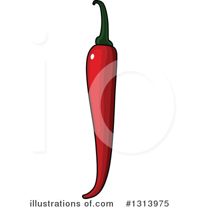 Royalty-Free (RF) Chili Pepper Clipart Illustration by Vector Tradition SM - Stock Sample #1313975