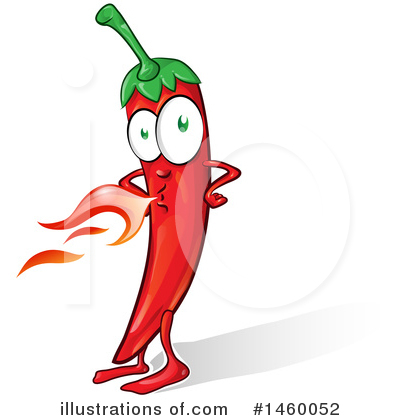 Royalty-Free (RF) Chili Pepper Clipart Illustration by Domenico Condello - Stock Sample #1460052