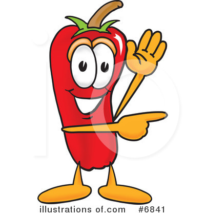 Royalty-Free (RF) Chili Pepper Clipart Illustration by Mascot Junction - Stock Sample #6841