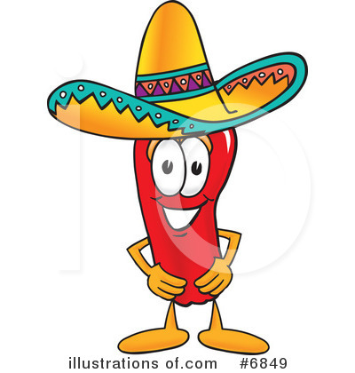 Royalty-Free (RF) Chili Pepper Clipart Illustration by Mascot Junction - Stock Sample #6849