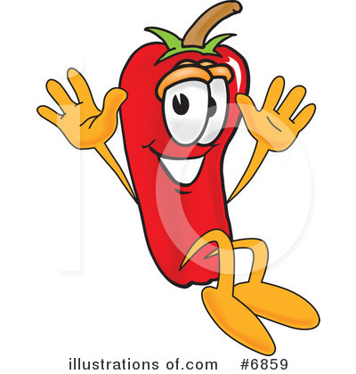 Royalty-Free (RF) Chili Pepper Clipart Illustration by Mascot Junction - Stock Sample #6859