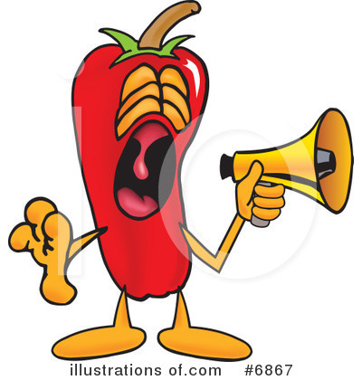 Chili Pepper Clipart #6867 by Mascot Junction