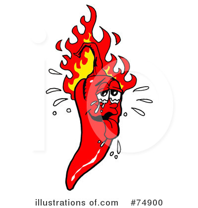 Royalty-Free (RF) Chili Pepper Clipart Illustration by LaffToon - Stock Sample #74900