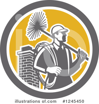 Chimney Sweep Clipart #1245450 by patrimonio