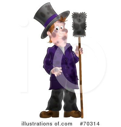 Royalty-Free (RF) Chimney Sweep Clipart Illustration by Alex Bannykh - Stock Sample #70314