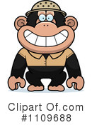 Chimpanzee Clipart #1109688 by Cory Thoman