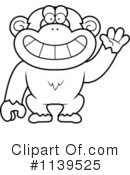 Chimpanzee Clipart #1139525 by Cory Thoman