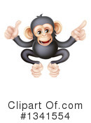 Chimpanzee Clipart #1341554 by AtStockIllustration