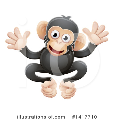 Monkey Clipart #1417710 by AtStockIllustration