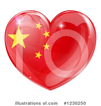 Chinese Flag Clipart #1230250 by AtStockIllustration
