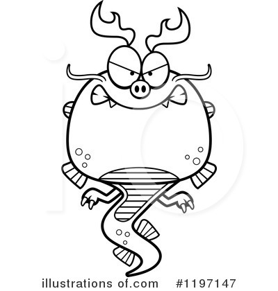 Royalty-Free (RF) Chinese Dragon Clipart Illustration by Cory Thoman - Stock Sample #1197147