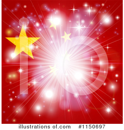 Royalty-Free (RF) Chinese Flag Clipart Illustration by AtStockIllustration - Stock Sample #1150697