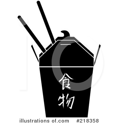 Royalty-Free (RF) Chinese Food Clipart Illustration by Pams Clipart - Stock Sample #218358