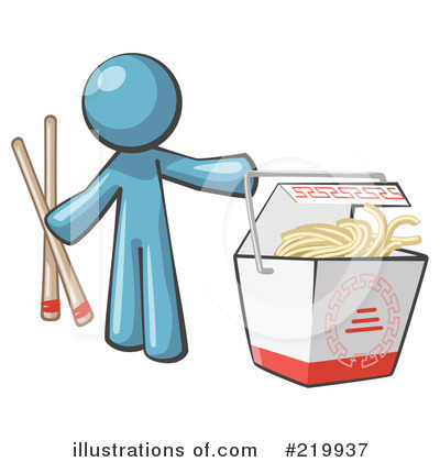 Royalty-Free (RF) Chinese Food Clipart Illustration by Leo Blanchette - Stock Sample #219937